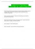 BSCI Scheduling Test 1 Study Questions with 100&percnt; Correct Answers