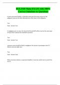 BUL3310 Main EXAM with 100&percnt; Correct Solutions to Questions