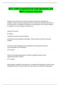 BUL 3310 Actual EXAM with Questions and 100&percnt; Correct Answers