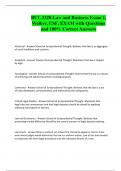 BUL 3320-Law and Business Exam 1&comma; Welker&comma; USF&comma; EXAM with Questions and 100&percnt; Correct Answers