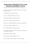 RXPREP Bundled Exam Questions and CORRECT Answers