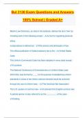Bul 3130 Exam Questions and Answers 100&percnt; Solved &vert; Graded A&plus;