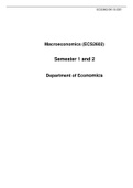 Macroeconomics &lpar;ECS2602&rpar;