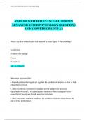 NURS 509 MIDTERM EXAM FALL 2024&sol;2025 ADVANCED PATHOPHYSIOLOGY QUESTIONS AND ANSWERS GRADED A&plus;