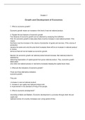 Class notes of growth and development of  economics 