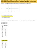 Exam (elaborations) MATH 225N Week 3 Statistics Central Tendancy Questions and Answers 