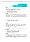 NURSING 324 PATHOPHYSIOLOGY&period;