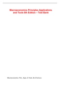 Macroeconomics Principles Applications and Tools 8th Edition &ndash; Test Bank