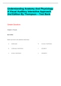 Understanding Anatomy And Physiology A Visual Auditory Interactive Approach 2nd Edition By Thompson &ndash; Test Bank