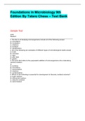 Foundations In Microbiology 9th Edition By Talaro Chess &ndash; Test Bank