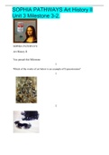 SOPHIA PATHWAYS Art History II Unit 3 Milestone 3-2&period;