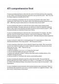 ATI comprehensive final Exam 2024&sol;2025 Questions With Completed & Verified Solution&period;