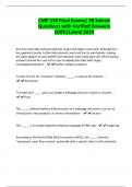 CMP 130 Final Exams&vert; 38 Solved Questions with Verified Answers 100&percnt;&vert;Latest 2024