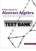 Exam (elaborations) TEST BANK FOR A First Course in Abstract Algebra 7th Edition By John B. Fraleigh (Solution Manual) 