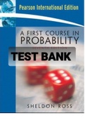 Exam (elaborations) TEST BANK FOR A First Course In Probability 7th Edition By Sheldon Ross (Solution Manual) 