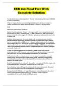 EEB 162 Final Test With Complete Solution 