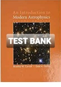 Exam (elaborations) TEST BANK FOR An Introduction to Modern Astrophysics By Carroll B.W. and Ostlie D.A. (Solution manual) 