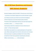 BUL 3130 Exam Questions and Answers 100&percnt; Solved &vert; Graded A&plus;