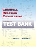 Exam &lpar;elaborations&rpar; TEST BANK FOR Chemical Reaction Enginnering 3rd Edition By Octave Levenspiel &lpar;Solution Manual&rpar; 