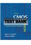 Exam (elaborations) TEST BANK FOR CMOS VLSI DESIGN A Circuits and Systems Perspective 3rd Edition By Neil H.E. Weste and David Harris 