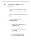 Notes for chapter 2 Business Management HL