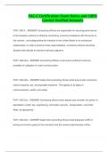 FAC-C Certification Exam Notes and 100&percnt; Correct Verified Answers