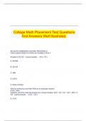  College Math Placement Test Questions And Answers Well Illustrated&period;