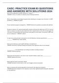 CADC&colon; PRACTICE EXAM &num;3 QUESTIONS AND ANSWERS WITH SOLUTIONS 2024