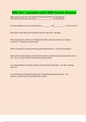 FMC test &vert; questions with 100&percnt; Correct Answers