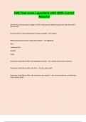 FMC final exam&vert; questions with 100&percnt; Correct Answers
