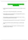 Forklift EXAMS BUNDLE All with &vert;Questions & 100&percnt; Correct Answers Rated A&plus;