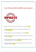 Navy CS2 Exam 2024 with 100&percnt; correct answers