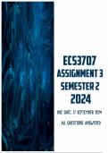 ECS3707 Assignment 3 Semester 2 2024 &vert; Due 17 September 2024