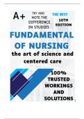 Test Bank for Fundamentals of Nursing 10th Edition by Taylor Chapter 1-47 &vert; Complete Guide Newest Version 2024