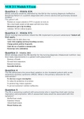 NUR 211 Module 8 Exam &ndash; 