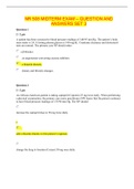 NR 508 MIDTERM EXAM &ndash; QUESTION AND ANSWERS SET 3