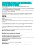 ATI MEDSURG EXAMS&lowbar;COMBINED A AND B&lowbar;SPRING 2020