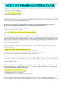 NGR 6172 PHARM MIDTERM EXAM&period;