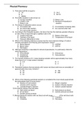 Physical Pharmacy Reviewer and Answer Key