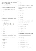 Fundamentals in Algebra Reviewer with Answer Key (Part 1 to 2)