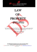 LAW  OF  PROPERTY  (PVL3701) 