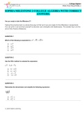 SOPHIA MILESTONE 2 COLLEGE ALGEBRA WITH CORRECT ANSWERS&period;