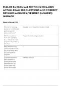 PMK-EE E4 EXAM ALL SECTIONS 2024-2025 ACTUAL EXAM 200 QUESTIONS AND CORRECT DETAILED ANSWERS &lpar;VERIFIED ANSWERS&rpar; &vert;AGRADE