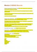 Module 2 NDNQI Wounds  Questions And Answers Rated A&plus; New Update Assured Satisfaction