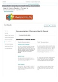 ShadowHealth - Comprehensive Health History - Documentation|Documentation / Electronic Health Record