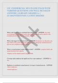 CIC COMMERCIAL MULTI-LINE EXAM WITH  VERIFIED QUESTIONS AND WELL DETAILED  ANSWERS &vert; ALREADY GRADED A&plus; &vert;  GUARANTEED PASS &vert; LATEST 2024&sol;2025
