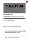 TAX3704 Assignment 2 &lpar;Semester 2&rpar; 2024 - Due 17 September 2024
