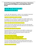 NR 509 Pharmacology HESI Practice Exam 3 Questions and Answers All Chapters covered (Best Revision Guide)