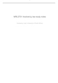 MRL3701 - Insolvency Law