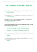 ATI Community Health Q & A Study Set &lpar;Latest 2022 &sol; 2023&rpar;